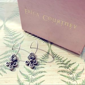 Designer Erica Courtney Sterling Silver Earrings